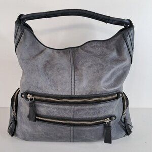 Coach Cambridge Gray Leather Large Hobo Bag 14084